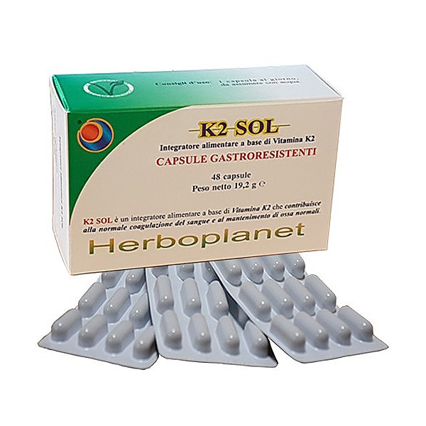 k2 sol herboplanet integratore alimentare a base di vitamina k